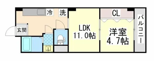 中島本庄ビル【3階】の間取り