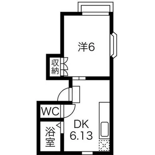 ナイスワン広畑【206号室】の間取り