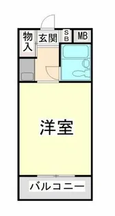 1Rの間取り画像