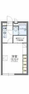 レオパレスKamiyaⅠ【1階】の間取り