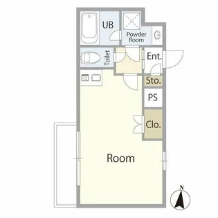 1Rの間取り画像