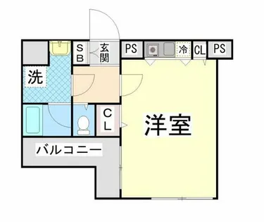 1Rの間取り画像