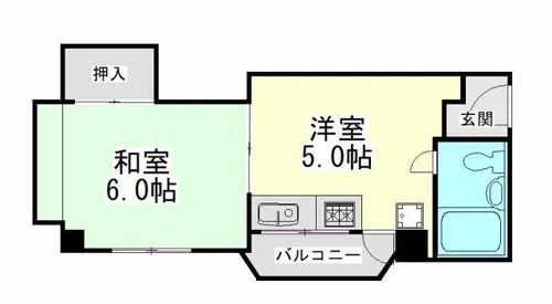 グランディア六甲道駅前【4階】の間取り