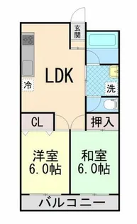 ドミール東灘【4階】の間取り