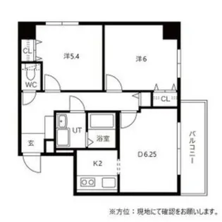 フィラコート北11条【6階】の間取り