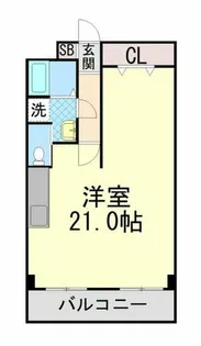 サンパレス六甲【3階】の間取り