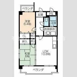 サンヴィレッテ【301号室】の間取り