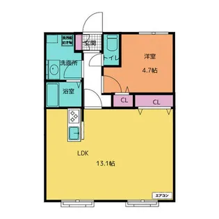 エクシブⅢ【2階】の間取り