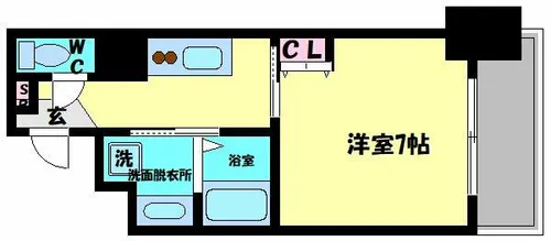 PARK HILLS今里NOA【801号室】の間取り