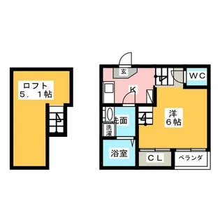 ハーモニーテラス野並Ⅲ【2階】の間取り