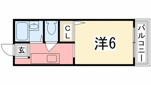 リヴェール田寺【107号室】の間取り