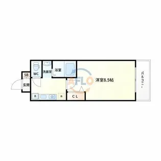 プルミエールメゾン江坂【6階】の間取り