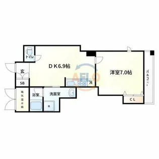 CLAIR TOWER【12階】の間取り