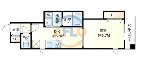 CLAIR TOWER【12階】の間取り