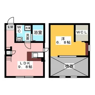 プリマ中村公園壱番館【2階】の間取り