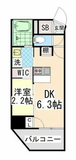 ネクストステージ神戸元町【8階】の間取り
