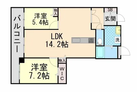 グラン・フェルティ本山【1階】の間取り