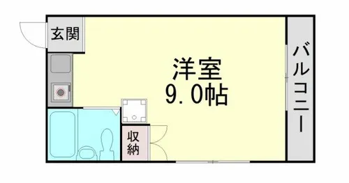 シティコート摩耶【2階】の間取り