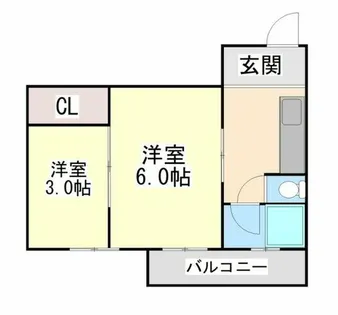 さつきマンション【5階】の間取り