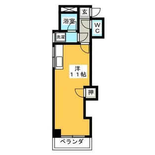 イサジビル【6階】の間取り