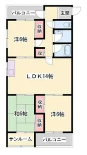 メゾンやすむろⅡ【4-B号室】の間取り