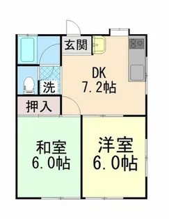 ジョイハイツ六甲【1階】の間取り