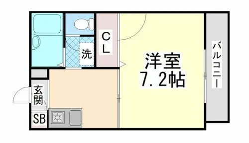 1Kの間取り画像