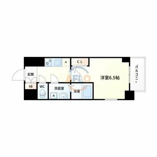 エスリード新北野グランリンク【4階】の間取り