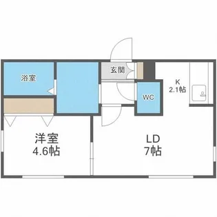 ハピネス発寒【2階】の間取り