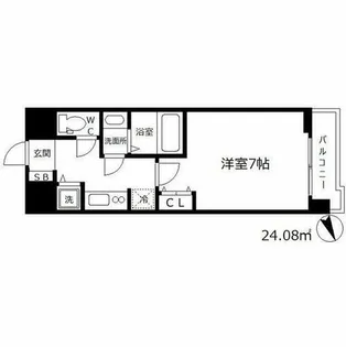 ラヴ神戸三宮【13階】の間取り