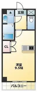 サンライフ北田辺【7階】の間取り