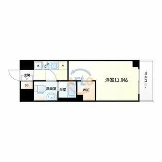 アクアスイート新大阪【3階】の間取り