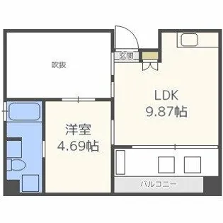 シーズ・アパートメント中之島【3階】の間取り