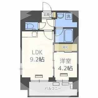 ノルデンタワー南森町プレミアム【11階】の間取り