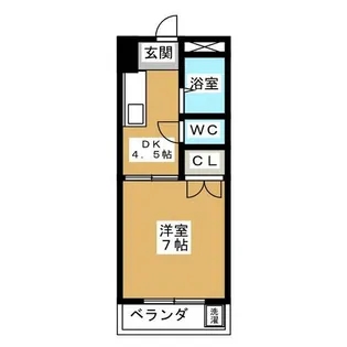 コーポラスヤマダ【4階】の間取り
