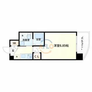 セレニテ江坂ルフレ【6階】の間取り