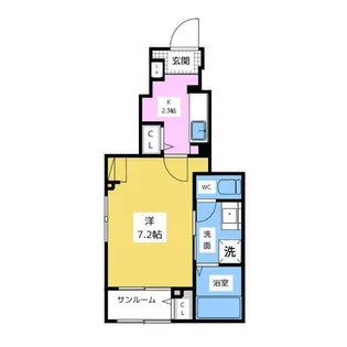 1Kの間取り画像