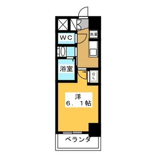 1Kの間取り画像