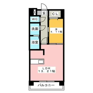 Primal千種luno【14階】の間取り
