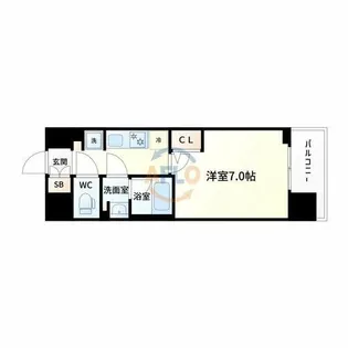 コンフォリア新大阪宮原Q【9階】の間取り