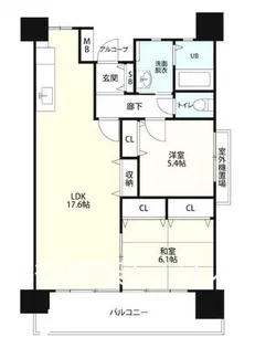 クラシオン木町22棟【8階】の間取り