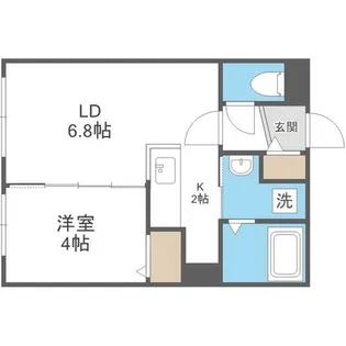 precious NAKANOSHIMA【4階】の間取り
