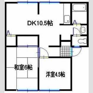 エクセル山崎【202号室】の間取り