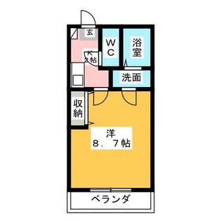 クレフラスト鳴海【2階】の間取り