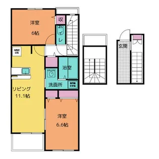 エクセランV【3階】の間取り