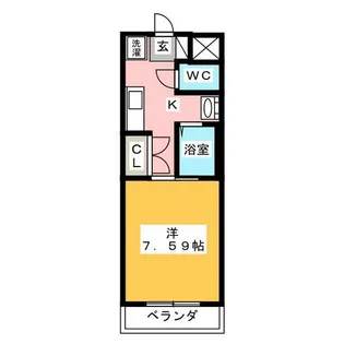 ヌーベルポルト向山【4階】の間取り