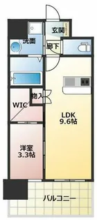 セレニテ江坂ミラク【2階】の間取り