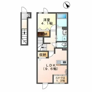 リガシー樋之口【2階】の間取り