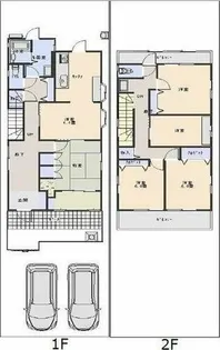 愛知県名古屋市昭和区折戸町2丁目【一戸建】の間取り