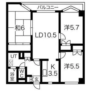 兵庫県姫路市網干区坂上【マンション】の間取り